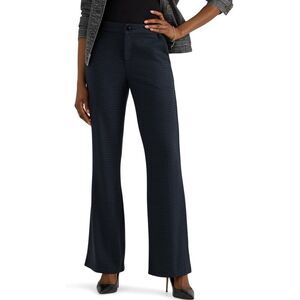 NEW Lee Women's Wrinkle Free Mid Rise Bootcut Pant 26W Long